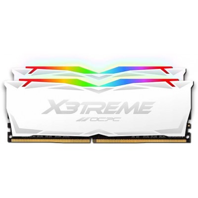 Пам'ять DDR4 16Gb 3600MHz (2*8Gb) OCPC X3 RGB White, Kit (MMX3A2K16GD436C18W)