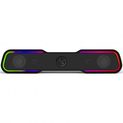 Акустична система 2.0 HP DHE-6002, 3,5мм + USB, 6Вт, Sound Bar LED RGB