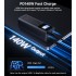 УМБ Choetech 27000mAh 140W IN/OUT, 2xUSB-C PD5.0 USB-A QC3.0 22W, Li-pol, TFT Display, black