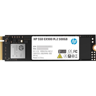 SSD 500GB HP EX900 M.2 2280 PCI Ex Gen3 x4 3D NAND, Retail (2YY44AA)