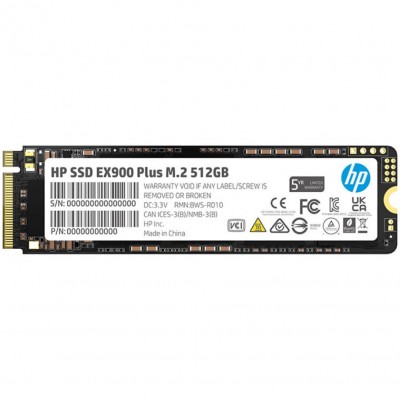 SSD 512GB HP EX900 Plus M.2 2280 PCI Ex Gen3 x4 3D NAND, Retail (35M33AA)