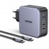 Зарядний пристрій 3xUSB 140W GaN (2хUSB-C+USB-A) CD289 with C to C Cable 1.5 м Gray Ugreen (90549)