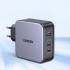 Зарядний пристрій 3xUSB 140W GaN (2хUSB-C+USB-A) CD289 with C to C Cable 1.5 м Gray Ugreen (90549)