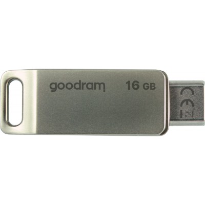 флеш USB Флеш пам'ять 16GB ODA3 SILVER 60R/20W USB 3.2 Gen 1, два роз’єми USB – Type A і Type C™ ODA3-0160S0R11 GoodRAM (ODA3-0160S0R11)