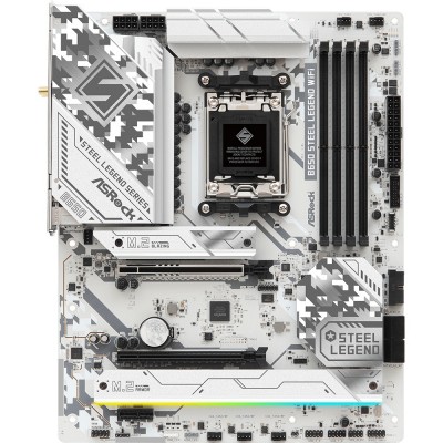 Материнська плата ASRock B650 Steel Legend WIFI (AM5/B650, 4*DDR5, 2xPCIex16, HDMI/DP, 4xSATAІІІ,3xM.2, 2.5GLan, ATX)