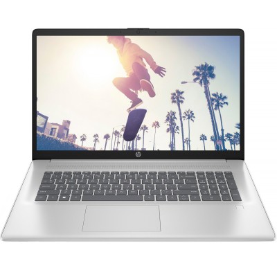 Ноутбук HP 17-cp2014ua 17.3" FHD IPS, 300n/Ryzen 5 7520U (4.3)/8Gb/SSD512Gb/Radeon/FPS/DOS/Сріблястий (A28QGEA)