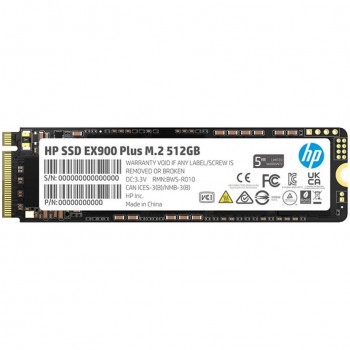 SSD 512GB HP EX900 Plus M.2 2280 PCI Ex Gen3 x4 3D NAND, Retail (35M33AA#)