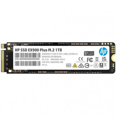 SSD 1TB HP EX900 Plus M.2 2280 PCI Ex Gen3 x4 3D NAND, Retail (35M34AA#)