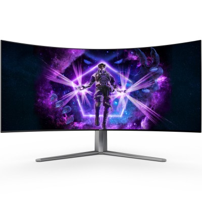 Монітор 44.5" AOC AG456UCZD, OLED WQHD, 240Hz, 0,3ms, 2xHDMI, DP, USB-C, USB-hub, HAS, чорной