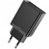 Зарядний пристрій 1xUSB 18W (USB-A) QC3.0 чорний Vention (FABB0-EU)