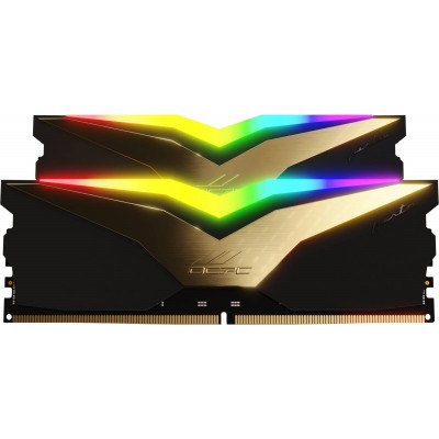 Пам'ять DDR5 32Gb 7600MHz (2*16Gb) OCPC PISTA RGB C40 Black Label, Retail Kit (MMPT2K32GD576C40BL)