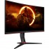 Монітор 27" AOC C27G2Z3/BK, VA, 280Гц, 0,5ms, вигнутий, HDMIx2, DP, HAS, чорний з червоним