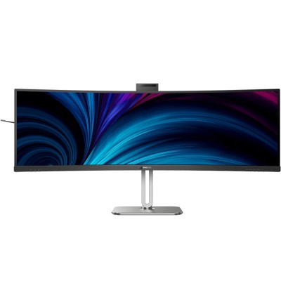 Монітор 48.8" Philips 49B2U6903CH, VA 5120x1440, вигн., 2xHDMI, DP, USB-C, RJ-45, USB-hub, cam,HAS,кол