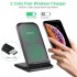 Зарядний пристрій 15W Fast Wireless Charging Stand 2coils black Choetech (T555-F-BK)