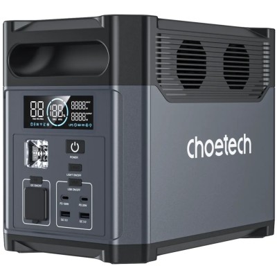 Зарядна станція Choetech BS061 1200Вт (1024Вт/г) AC,LiFePo4,MPPT, UPS, USB-C PD100 Вт