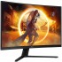 Монітор 31.5" AOC CQ32G4VE, VA, QHD, 180Гц, 0,5 мс, вигнутий, 2хHDMI, DP, чорно-сірий