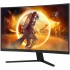 Монітор 31.5" AOC CQ32G4VE, VA, QHD, 180Гц, 0,5 мс, вигнутий, 2хHDMI, DP, чорно-сірий