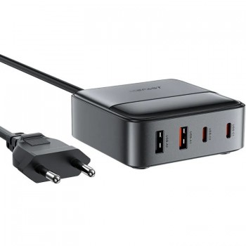 Зарядний пристрій 4xUSB 65W (2xUSB-C + 2xUSB-A) Gan Z6 Fast Charger Acefast (6974316283324)