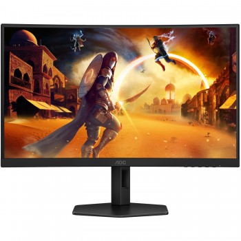 Монітор 27" AOC CQ27G4X, вигнутий, VA, QHD, 180Hz, 0,5мс, 2хHDMI, DP, HAS, чорно-сірий