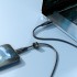 Дата кабель USB-C to Lightning 1.2m 3.0A TPE C3-01 Black Acefast (6974316280804)