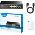 Комутатор Cudy FS1010PG, 8-Port 10/100M PoE+ Switch with 2 Gigabit Uplink Ports 120W