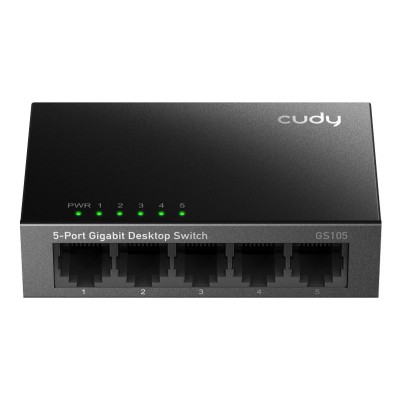 Комутатор Cudy GS105, 5-Port Gigabit Metal Switch