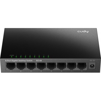 Комутатор Cudy GS108, 8-Port Gigabit Metal Switch