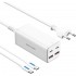 Зарядний пристрій 4xUSB 100W (2xUSB-C+2xUSB-A) PD3.0/QC 3.0/GaN White Vention (FBSWG-EU)