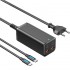 Зарядний пристрій 4xUSB 100W (2xUSB-C+2xUSB-A) PD3.0/QC 3.0/GaN Black Vention (FBSBG-EU)