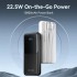 УМБ Vention 10000mAh 22.5W 3A PD, Micro-USB,USB-C,2xUSB-A,Built-in USB-C+Lightning Cables Black