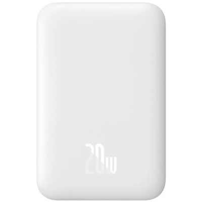 УМБ Baseus Magnetic Mini 6000mAh 20W, Type-C,PD,QC3.0 White