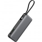УМБ Acefast 20000mAh 130W PD,QC3.0 USB-A+USB-C In/Out,build-in cable M22 Gray