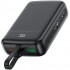 УМБ Acefast 20000mAh 22,5W PD,QC3.0 USB-A+USB-C In/Out,build-in cable M14 Black
