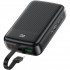 УМБ Acefast 20000mAh 22,5W PD,QC3.0 USB-A+USB-C In/Out,build-in cable M14 Black