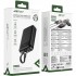 УМБ Acefast 20000mAh 22,5W PD,QC3.0 USB-A+USB-C In/Out,build-in cable M14 Black