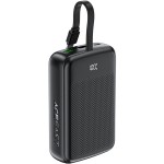 УМБ Acefast 20000mAh 22,5W PD,QC3.0 USB-A+USB-C In/Out,build-in cable M14 Black