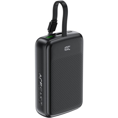 УМБ Acefast 20000mAh 22,5W PD,QC3.0 USB-A+USB-C In/Out,build-in cable M14 Black