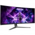 Монітор 34" AOC AG346UCD, QD-OLED, 175Гц, 0,03мс, вигнутий, HDMIx2, DP, USB-hub, HAS, чорно-сірий