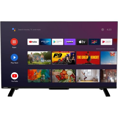 Телевізор 43 Toshiba 43UA2363DG UHD/LED/T2/Android 11/2 x 8W/Dolby Digital/HDMI/Wi-Fi/VESA 100 x 100 M4/Bla ( 43UA2363DG )