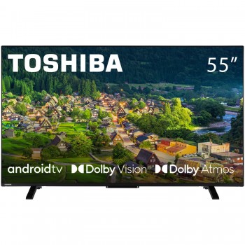 Телевізор 55 Toshiba 55UA2363DG UHD/LED/T2/Android 11/2 x 10W/Dolby Digital/HDMI/Wi-Fi/VESA 200 x 200 M4/Bl ( 55UA2363DG )
