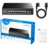 Комутатор Cudy GS1010PE, 8-Port Gigabit PoE+ Switch with 2 Gigabit Uplink Ports 120W