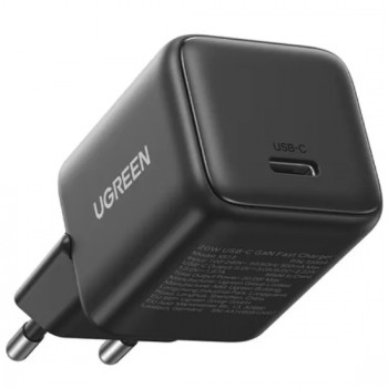 Зарядний пристрій 1xUSB 20W (USB-C) PD GaN Tech X512 Сірий Ugreen (55528)