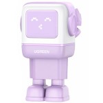 Зарядний пристрій 3xUSB 65W (2xUSB-C+USB-A) Gan Robot tech Fast Charger Фіолетовий CD361 Ugreen (35291)