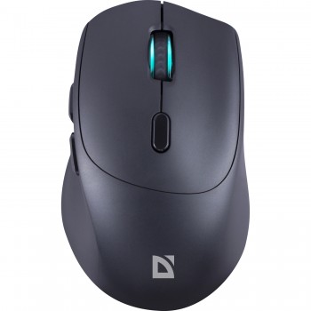 Мишка Defender Effect X MS-095, бездротова, 6 кн. до 1600 dpi, безшумна, чорна