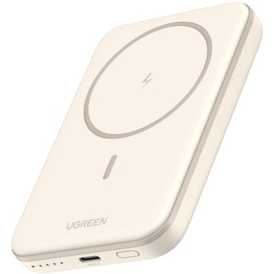 УМБ Ugreen Magnetic Wireless 5000 mAh 15W USB-C In/Out (PB560) білий