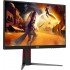 Монітор 23.8" AOC 24G4HA, IPS, 200Гц, 2xHDMI, DP, HAS, Pivot, колонки, чорно-червоний