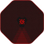 Ігрова поверхня Defender Tekta 1160х1160х4мм, гелева, чорно-червона