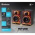 Акустична система 2.0 Defender Futuro, 20Вт Bluetooth/USB/TF/AUX, LED, чорна