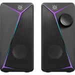 Акустична система 2.0 Defender J5, 6Вт, підсвітка, USB, чорна