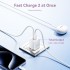 Зарядний пристрій 2xUSB 30W (USB-A/USB-C) + USB-C cable М-М White Vention (TZ-FEQW0-EU-01)